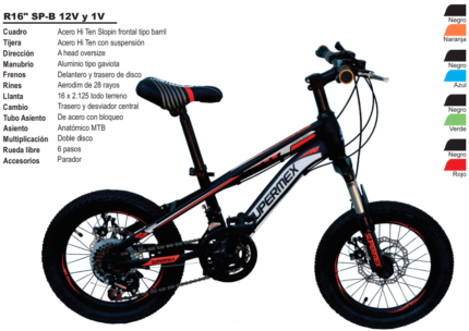 Bicicleta Space Baby marca GOSA Rodada 16.