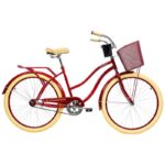BICICLETA MERCURIO COMFORT CRUISER RODADA 24 VINO