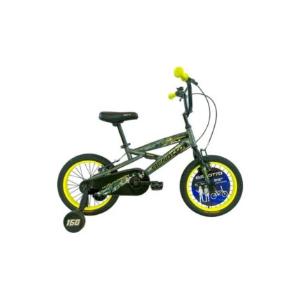 BICICLETA BENOTTO XCUADRON RODADA 16 GRIS/AMARILLO